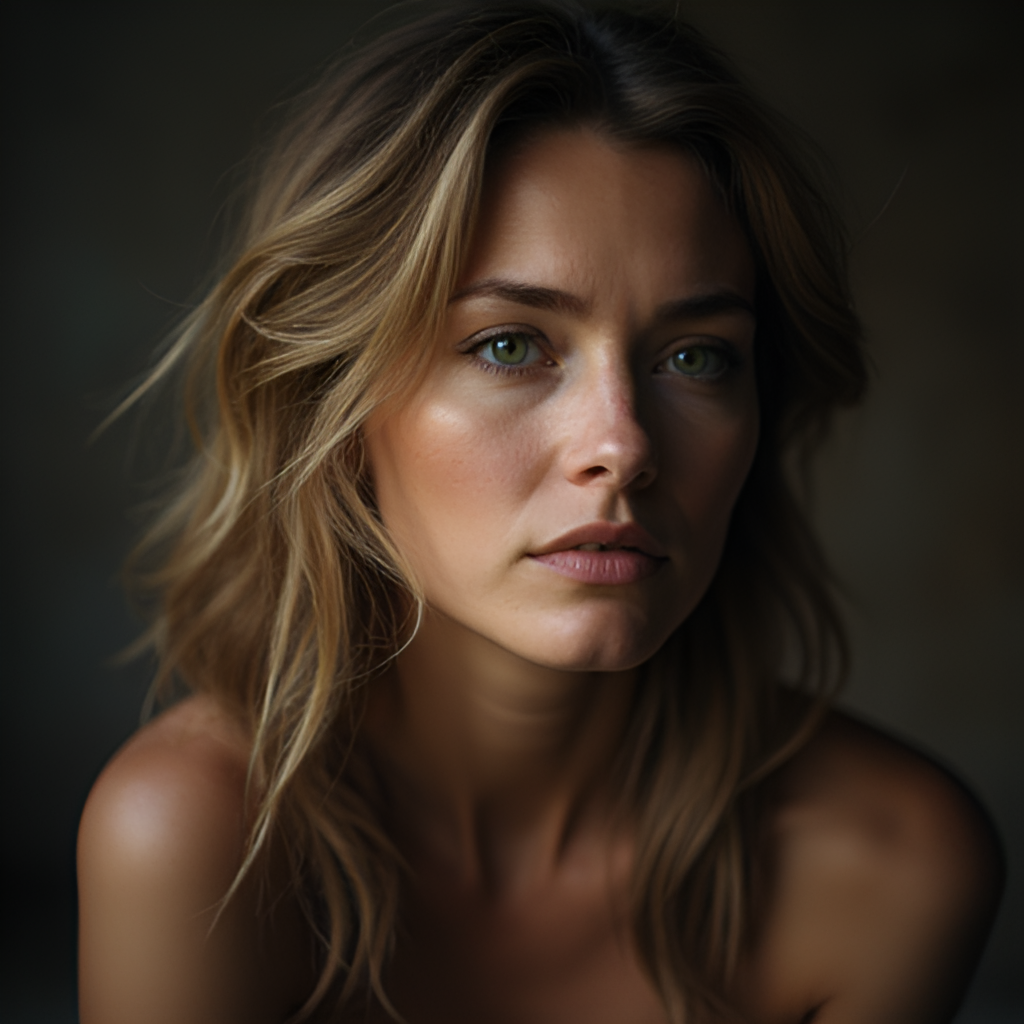 An artistic shot representing Sarah Connor's 'Muttersprache' era, perhaps a portrait with a thoughtful expression, suggesting the depth and personal nature of her German-language music.